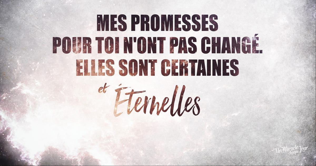 Mon ami(e), je n'ai pas oublié mes promesses pour toi...