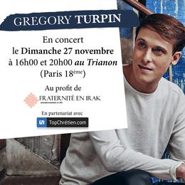Concerts de Grégory Turpin en faveur des chrétiens d'Irak