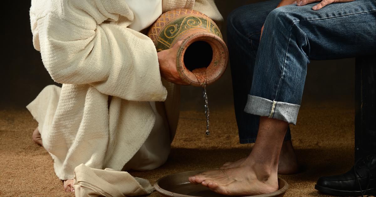 Jésus lave les pieds de ses disciples