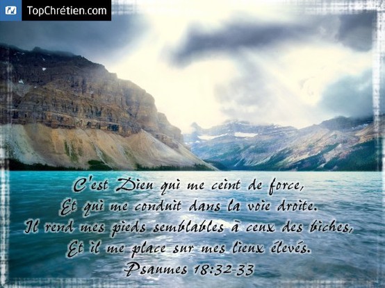 Psaumes 18:32-33