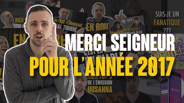 MERCI SEIGNEUR POUR L'ANNÉE 2017