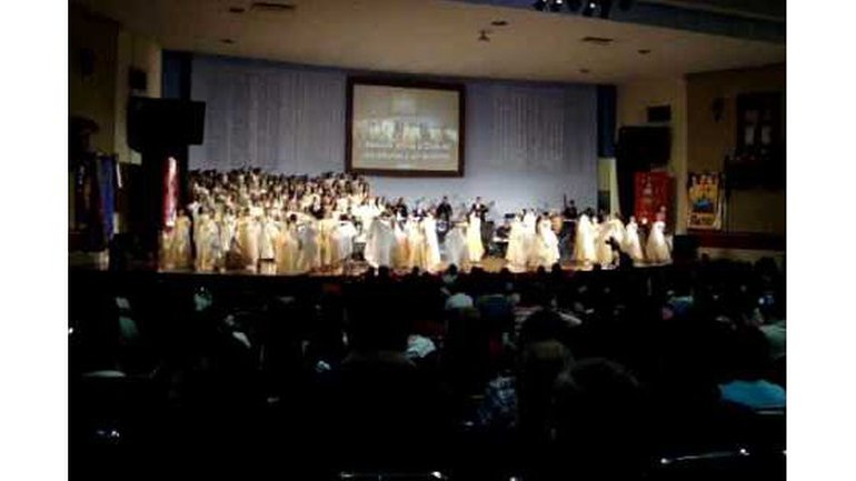 Fête de Noël 2009 dans une église de Guadalajara