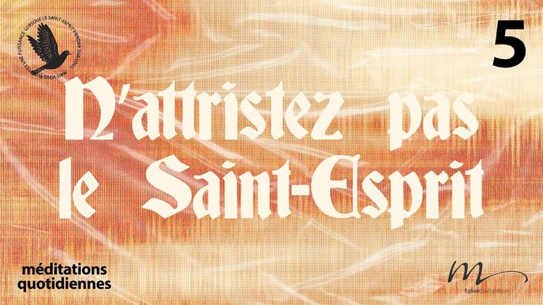 N’attristez pas le Saint Esprit - Saint-Esprit Méditation 5 - Jérémie Chamard