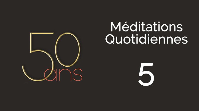 50 ans Méditation 5 - Connaître son amour #1 - Jérémie Chamard - Exode 16.4 - Église M