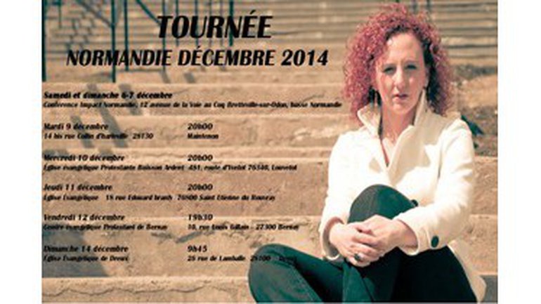 Chantal Labelle en tournée du 6 au 14 décembre 2014 en Normandie