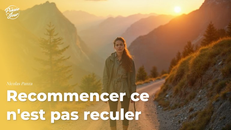 Recommencer  ce n'est pas reculer