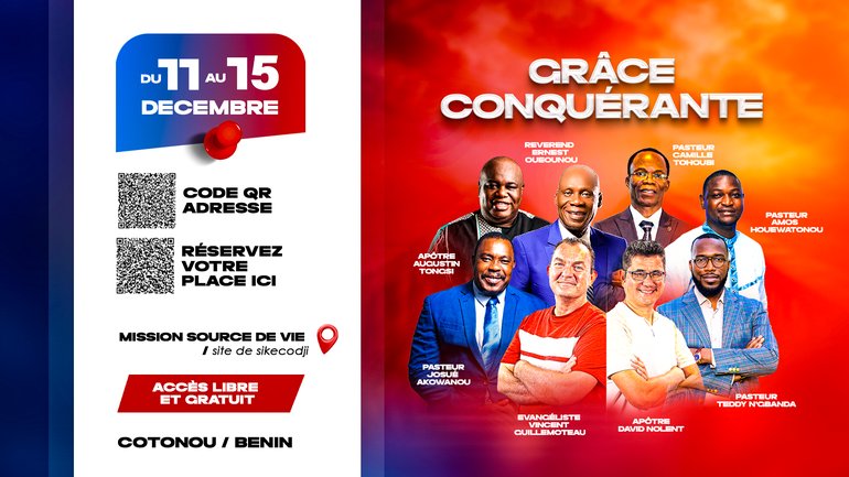 "Grâce Conquérante", conférence avec "Mission Internationale Lumière du Monde"