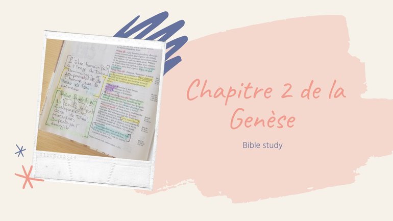 Genèse chapitre 2 - Bible Study