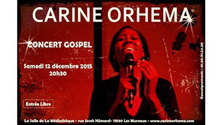 Carine ORHEMA en concert le 12 décembre 2015 – Les Mureaux 78130