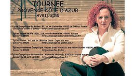 Chantal Labelle en tournée du 11 au 19 Avril 2015 en PROVENCE – CÔTE D’AZUR