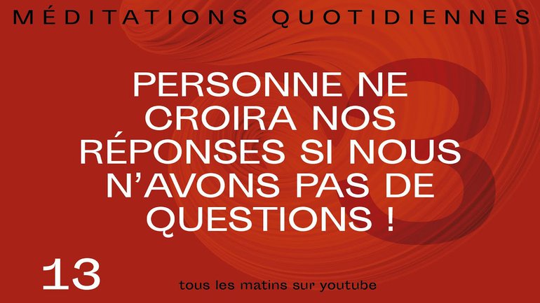 Posons-nous des questions ! - 180 Méditation 13 - Jérémie Chamard - Matthieu 21.28 - Église M