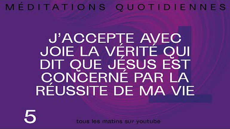 Jésus est concerné par la réussite de ma vie - 180 Méditation 5 - Jean-Pierre Civelli - Église M