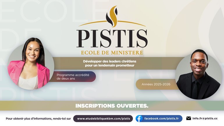 Rejoignez l'école PISTIS avec notre partenaire Keith Butler Ministries !