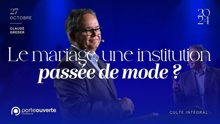 Le mariage, une institution passée de mode ? - Claude Greder [27/10/2024]