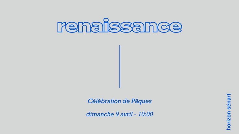 Célébration de PÂQUES - Dimanche 9/04/23 avec Pst Franck Pecastaing