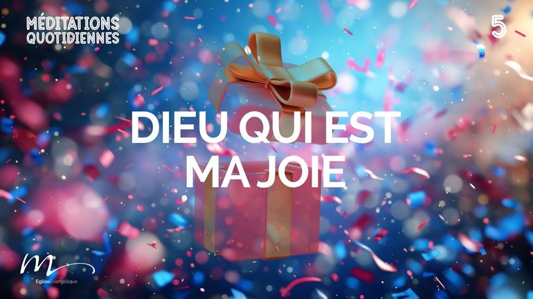 Dieu qui est ma joie - Noël, un Cadeau ? Méditation 5 - Jean 15.11 - Jéma Taboyan