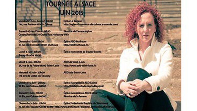 Chantal Labelle en tournée du 05 au 14 Juin 2015 en ALSACE et ENVIRON