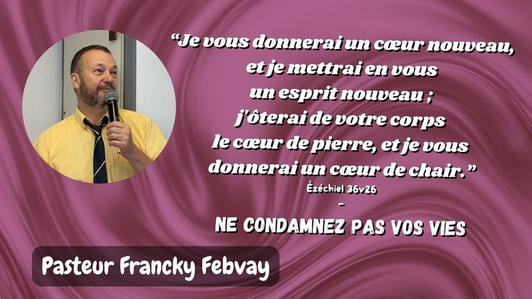 Ne condamnez pas votre vie - Francky Febvay