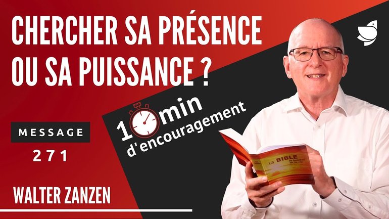 Chercher sa présence ou sa puissance ? (271) - Walter Zanzen (EER Genève)