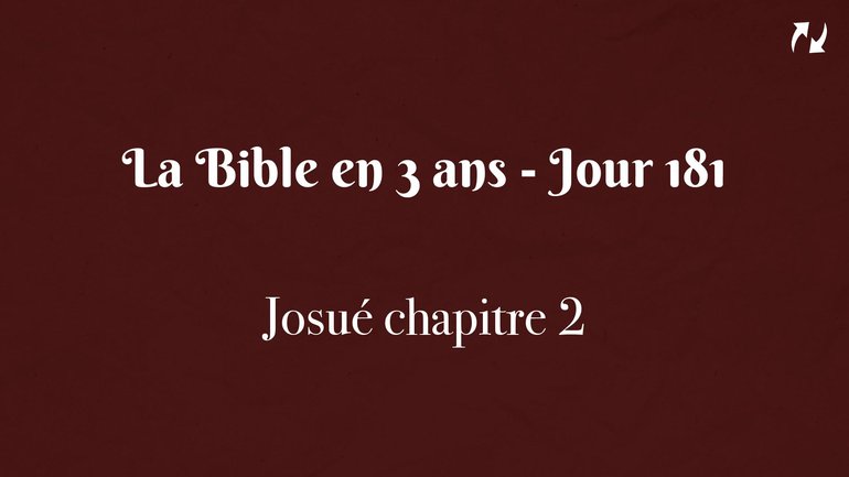 La Bible en 3 ans - Jour 181