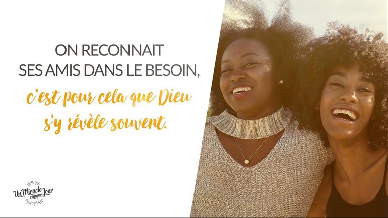 Dieu se révèle dans VOS BESOINS...