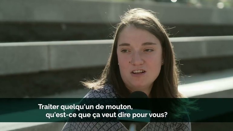 Traiter quelqu'un de mouton qu'est-ce que ça veut dire pour vous?