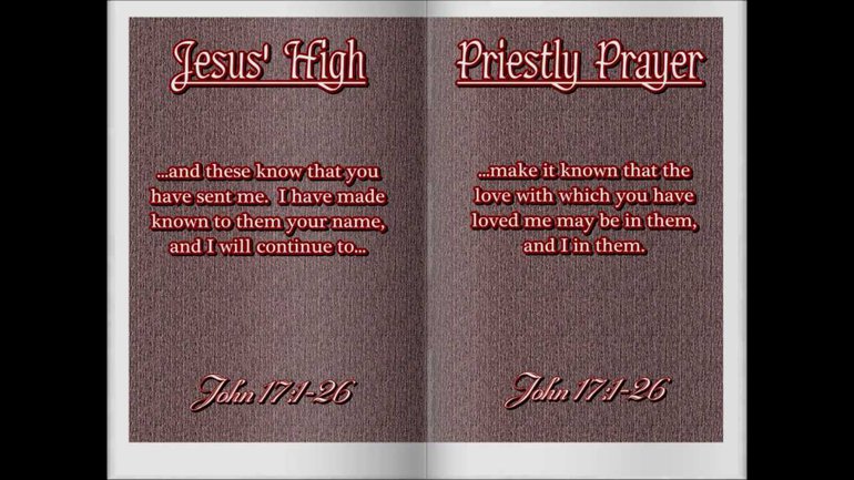 Eric Wyse - Jesus' High Priestly Prayer