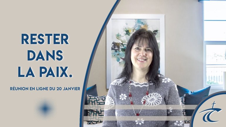 Rester dans la paix. Partage biblique du CCDM avec P. Lyne -- 20 janvier
