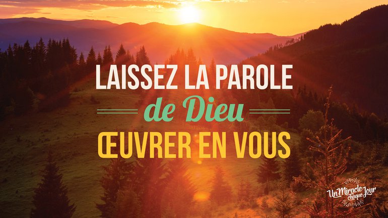 Endurez encore et encore par Son amour !