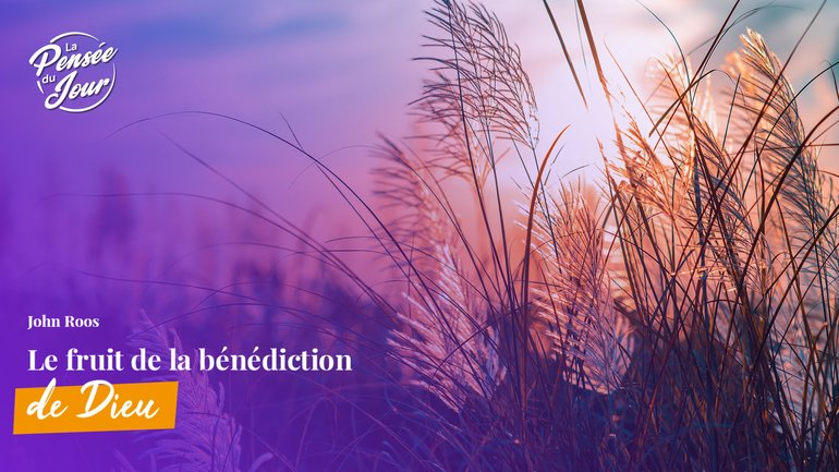 Le fruit de la bénédiction de Dieu