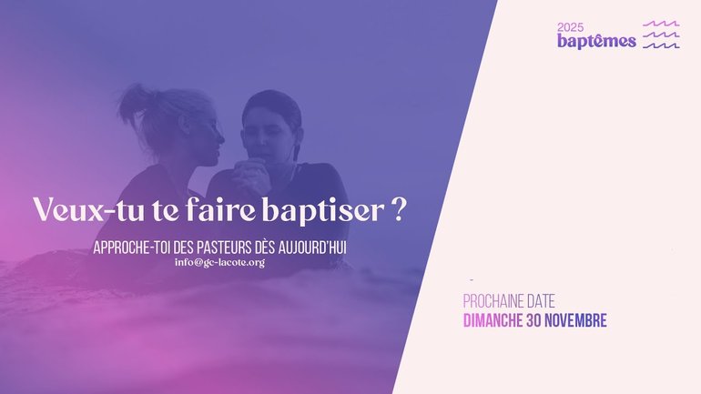 Célébration de baptêmes du novembre 2025