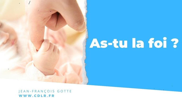 Les choses de Dieu sa présence, sa puissance, ses promesses se reçoivent et s'accueillent par la foi