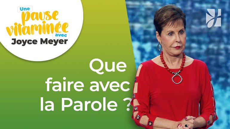 Pause vitaminée avec Joyce - Appliquer ou simplement lire la Parole ? - Vivre au quotidien