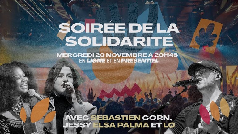 Soirée de la Solidarité avec Sebastien Corn, Jessy Elsa Palma et Lø