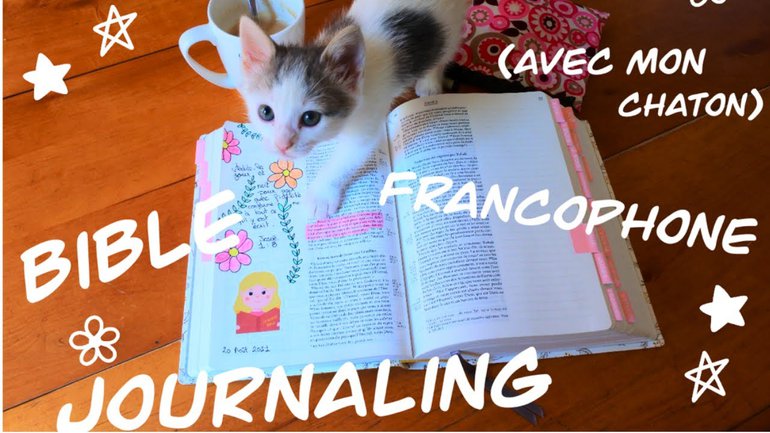 Bible Journaling Francophone - Avec mon chaton