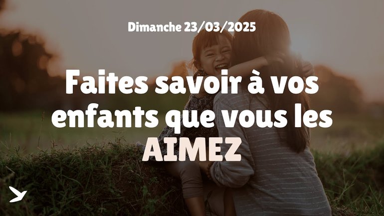 Faites savoir à vos enfants que vous les aimez // Hors série // Salvatore Chiazza