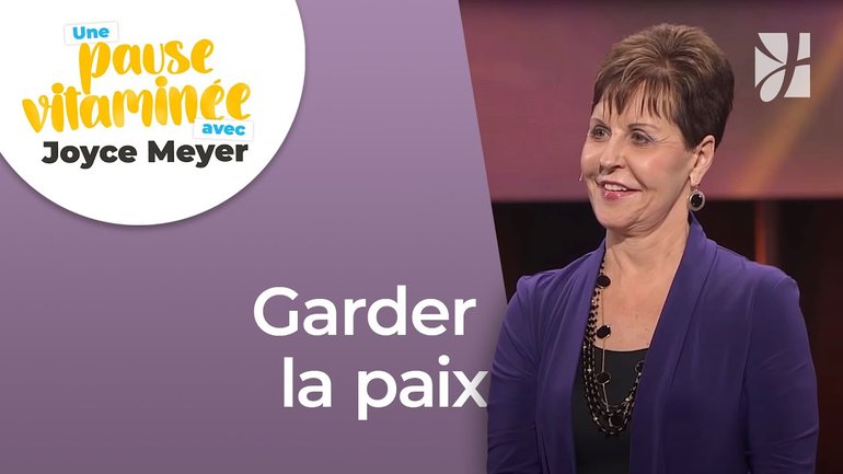 Pause vitaminée avec Joyce - Nous pouvons garder la paix - Avoir des relations saines