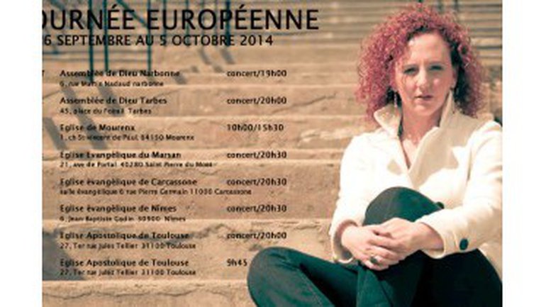 Chantal Labelle en tournée du 26 septembre au 5 octobre 2014 dans le sud-ouest de la France